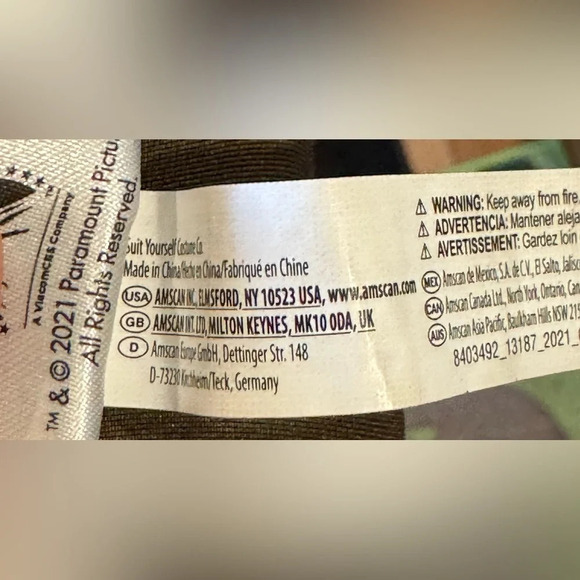 Halloween Top Gun Maverick Flight Costume Adult standard size M approx stretchy - Picture 5 of 5